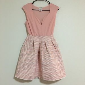 Pink Fluffy skirt dress